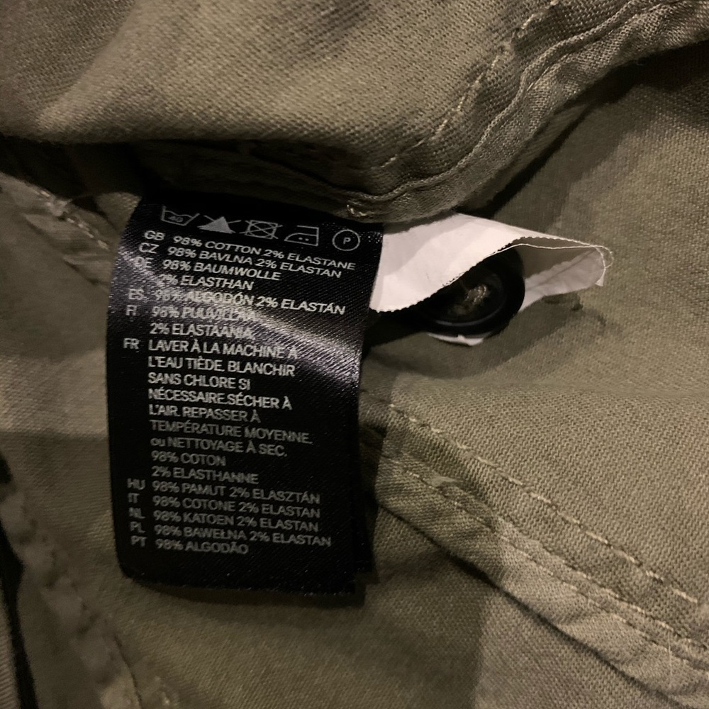 H&M Green Utility Jacket Size 4 - Picture 5 of 6